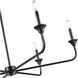 Herring 6 Light 42 inch Matte Black Chandelier Ceiling Light